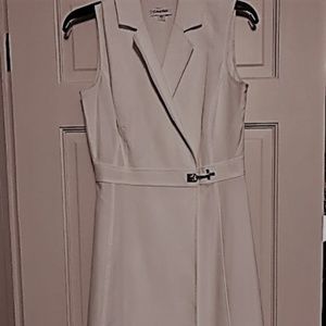 White Calvin Klein Wrap Dress Size 4